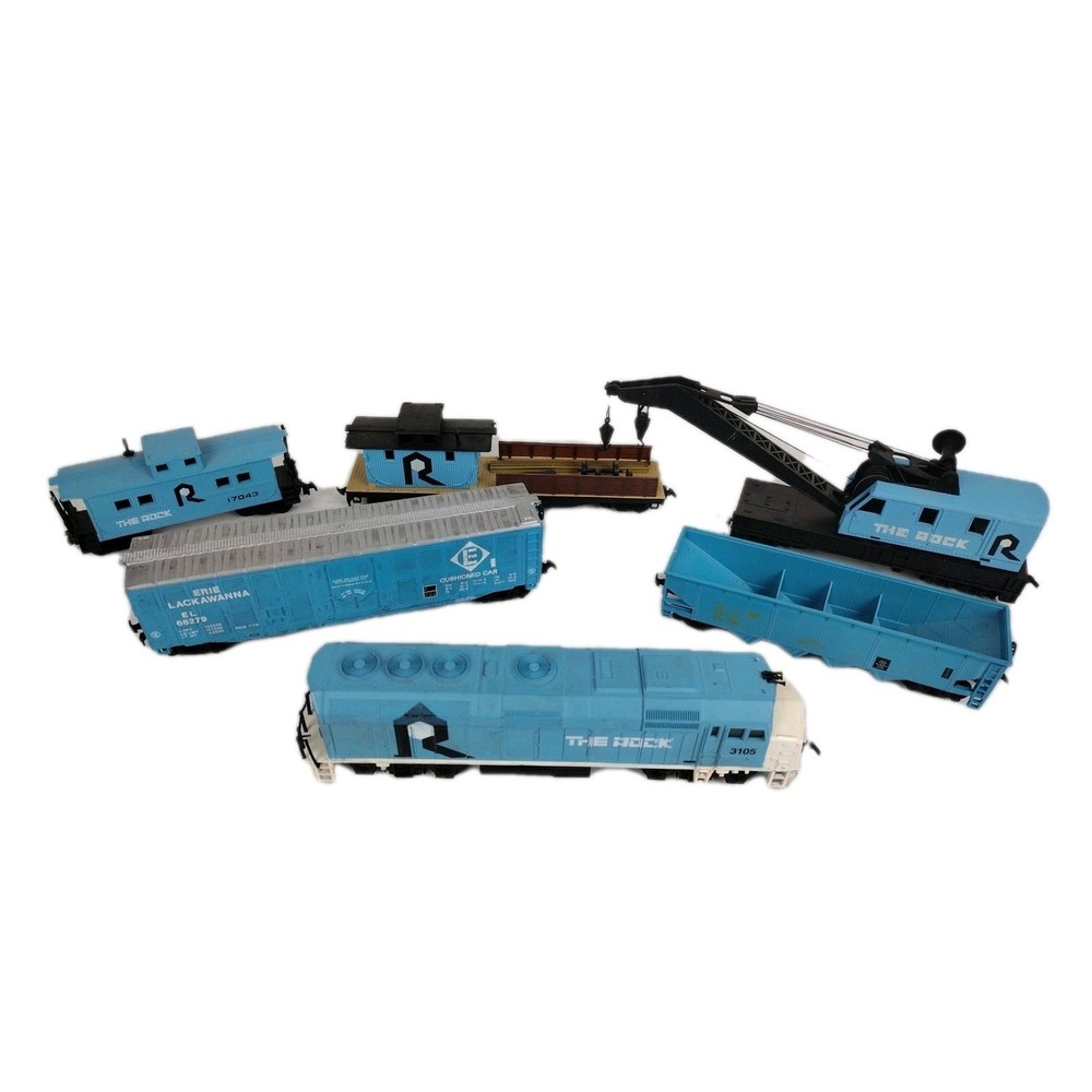 Vintage Life-Like Trains HO Scale The Rock 3105 And Santa Fe Lot